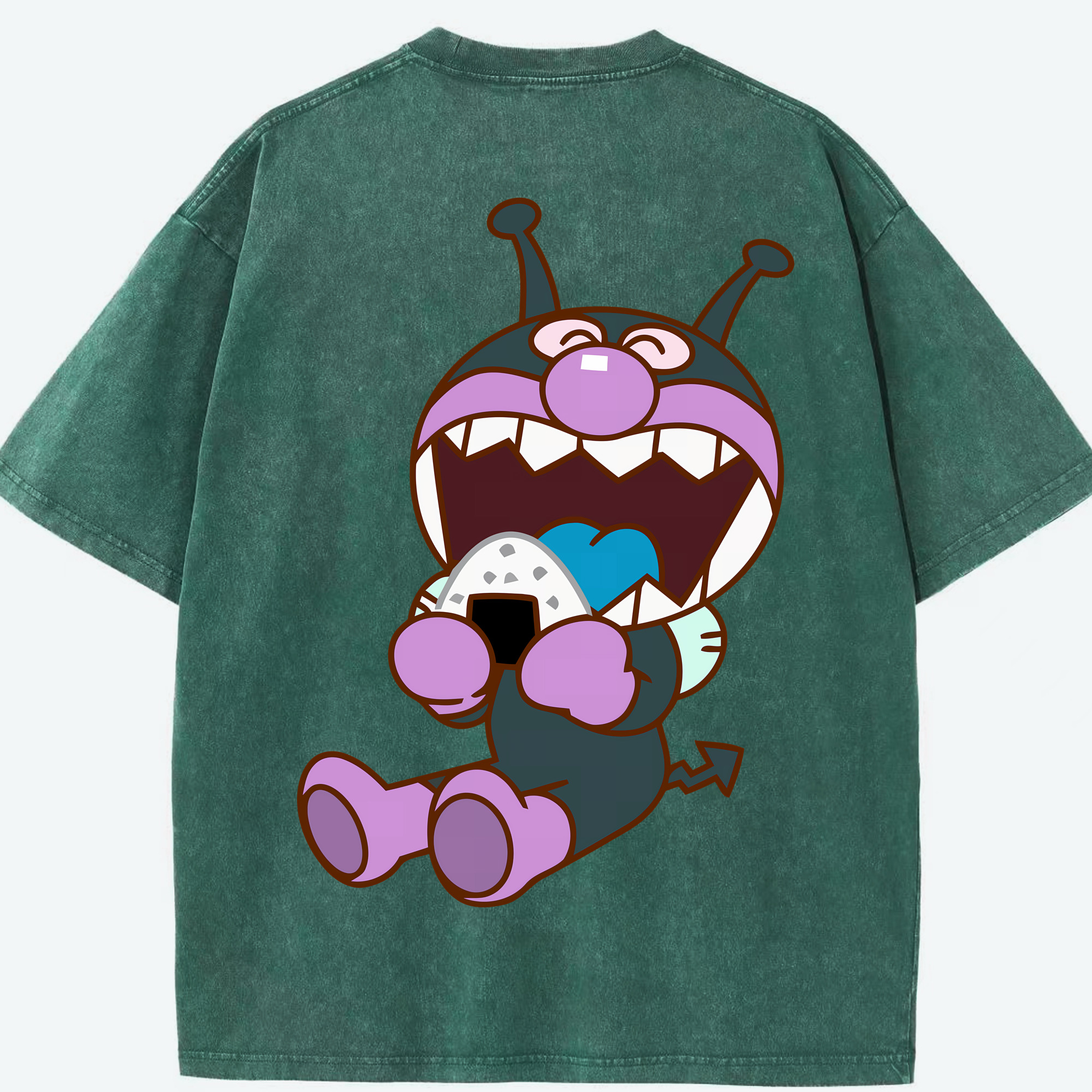 （画像用） アンパンマン Anpanman 綿100% ヴィンテージ風 半袖Tシャツ（背面プリント）